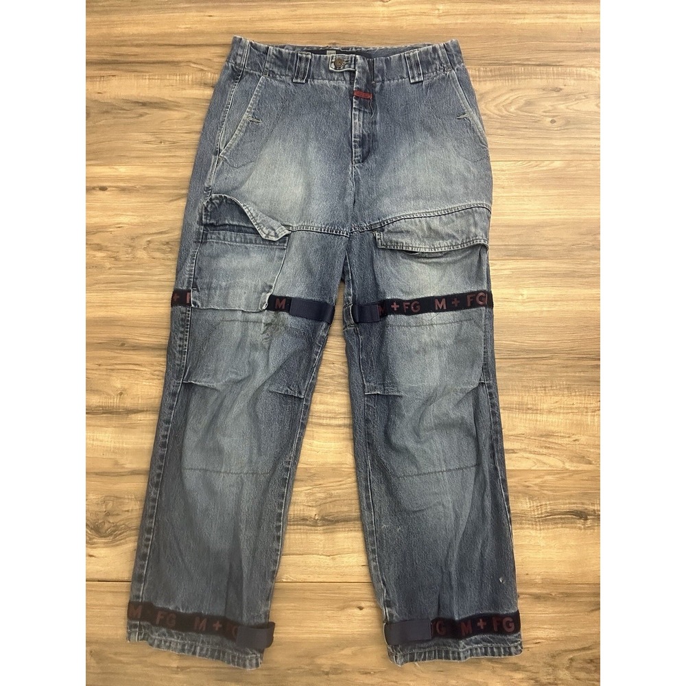Vintage Marithe Francois Girbaud Men's 36x32* Jeans Y2K Hip Hop Baggy Strap MFG